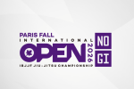Paris Fall International Open IBJJF No-Gi 2026 : toutes les informations